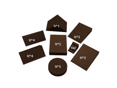 Jeu de 8 câles de maintien standard en plastazote