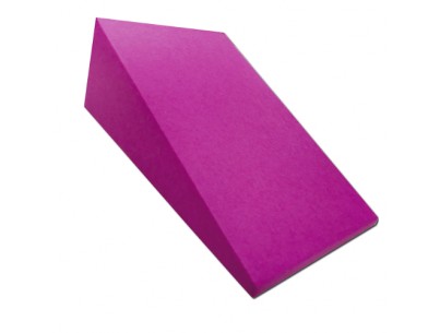 Cale en mousse recouverte coin plat 20° 28x18x10cm