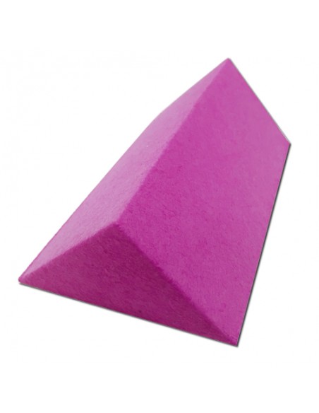 Cale en mousse recouverte triangulaire 18x10x5 cm