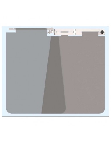 Bavolet anti-x double articulation anti-collision sans rail porte accessoires avec protection haute amovible Bavolet anti-x double articulation anti-collision sans rail porte accessoires avec protection haute amovible