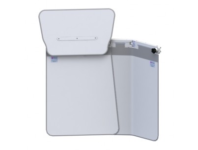 Bavolet anti-x double articulation anti-collision sans rail porte accessoires avec protection haute amovible