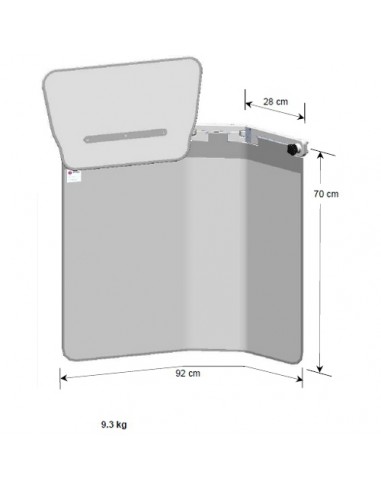 Bavolet anti-x double articulation sans rail porte accessoires avec protection haute rabattable Bavolet anti-x double articulation sans rail porte accessoires avec protection haute rabattable