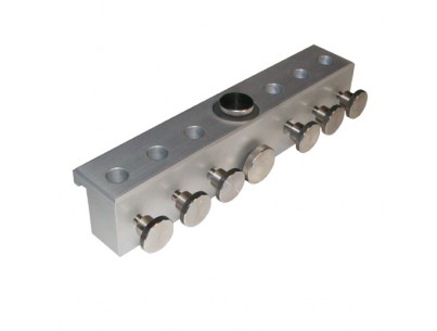 Clameau support 6 accessoires pour tables avec rail 25x10