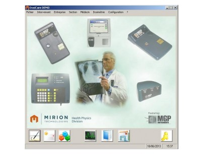 Logiciel dosicare de gestion des doses pour dosimètres DMC3000
