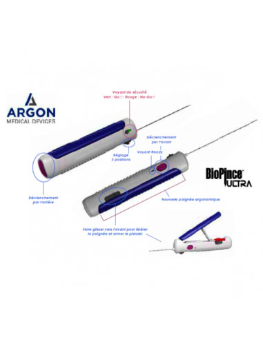 BIOPINCE ULTRA full core biopsy gun 16G (1,6mm) x 10cm (box 5) 59% more tissue volume BIOPINCE ULTRA full core biopsy gun 16G (1,6mm) x 10cm (box 5) 59% more tissue volume