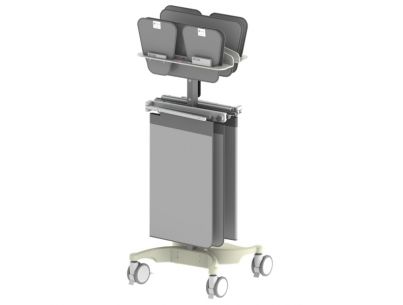 Mobile storage rack 2 lower body table shields BVPRO Floor area 61x67cm