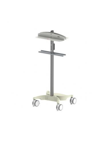 Mobile storage rack 2 lower body table shields BVPRO Floor area 61x67cm Mobile storage rack 2 lower body table shields BVPRO Floor area 61x67cm