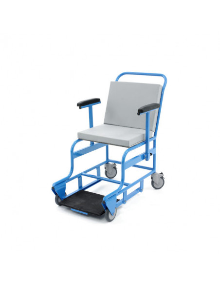 Non magnetic bariatric portering chair - max load capacity 220kg 7 Tesla MR compatible