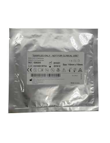 ECG ezPad MRI electrode 110x110mm - size Adult L Box of 25 individual blisters ECG ezPad MRI electrode 110x110mm - size Adult L Box of 25 individual blisters