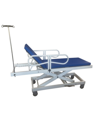 Non-magnetic stretcher with hydraulic adj height for MRI room max. load 180kg Non-magnetic stretcher with hydraulic adj height for MRI room max. load 180kg