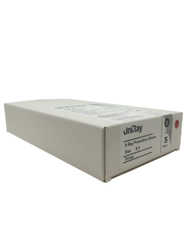 Pair of gloves radio attenuator UNIRAY size 8.5 disposable/Box 5 pair Unleaded-powder free-sterile R Pair of gloves radio attenuator UNIRAY size 8.5 disposable/Box 5 pair Unleaded-powder free-sterile R