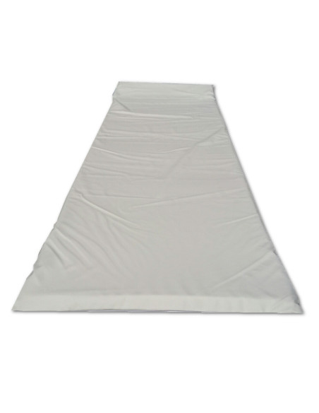 Mattress 200x60x2cm with white leatherette cover