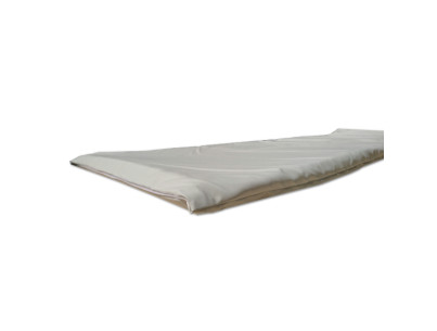 Mattress 180x60x4cm with white leatherette cover