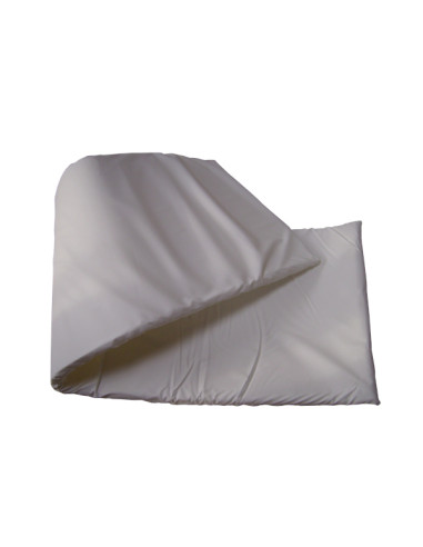 Mattress 180x60x4cm with thermoplastic cover in white pvc