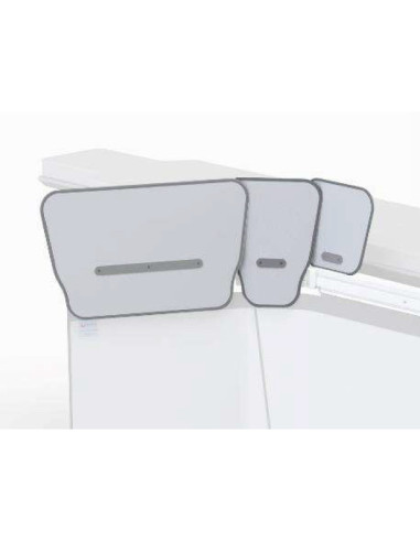 Set three lift-off top shields 34cm height/ 25cm above accessory rail 1 width 57cm + 2 width 27cm Set three lift-off top shields 34cm height/ 25cm above accessory rail 1 width 57cm + 2 width 27cm