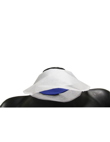 Housse à usage unique pour port du protège thyroïde sans contact bte de 20 housses hygiéniques Housse à usage unique pour port du protège thyroïde sans contact bte de 20 housses hygiéniques