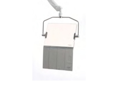 Double bras compensé avec glace panoramique Pb 0.50 - 38x50cm et franges plombées