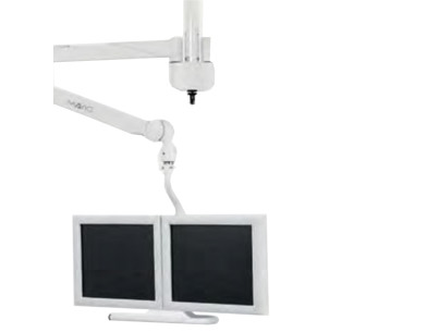 Support 2 moniteurs LCD 21/24 à montér sur bras compense pour moniteurs max 14,5kg la paire