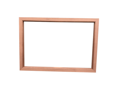 Châssis bois plombé 4,0mm par 10cm linéaire contour largeur 100mm plombé