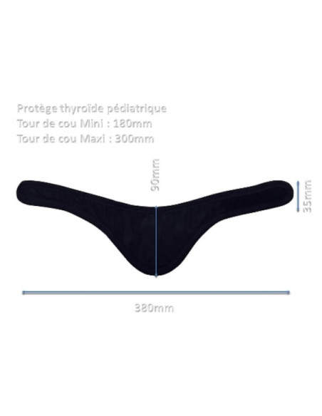 Protège thyroide Strata+ éq pb 0,50 mm - Pédiatrique circonférence 18 à 30cm