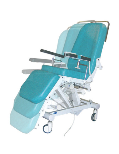 Dyalisis Polycare armchair 3 motors simple arm supports no foot rest Max load 200 kg - Height 55/84 cm Dyalisis Polycare armchair 3 motors simple arm supports no foot rest Max load 200 kg - Height 55/84 cm