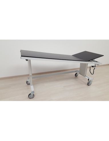 Height adjust traumatology stretcher 2 sections tilt adjustable C45 Height 550 to 800mm tilt adjustment +/- 11° Height adjust traumatology stretcher 2 sections tilt adjustable C45 Height 550 to 800mm tilt adjustment +/- 11°