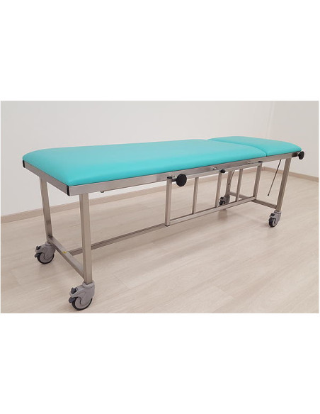 Non magnetic 650mm stretcher fix height with barriers choose height Max load 200 kg - 4 D100mm castors