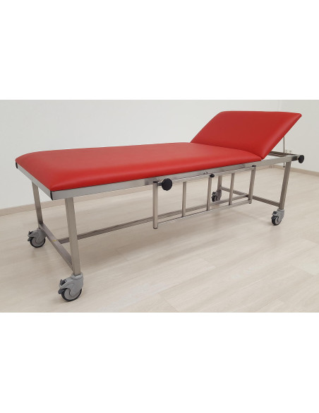 Non magnetic 800mm stretcher fix height with barriers choose height Max load 200 kg - 4 Castors D100mm