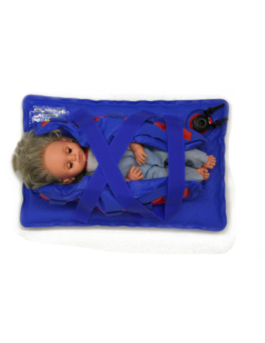 Matelas DEPRESS néonat 1 100% PU bleu 52x42cm - ep 6 - 3 cm compatible IRM Matelas DEPRESS néonat 1 100% PU bleu 52x42cm - ep 6 - 3 cm compatible IRM