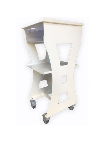 Non-magnetic trolley 2 shelves dim 975x450x460mm with 1 drawer Non-magnetic trolley 2 shelves dim 975x450x460mm with 1 drawer