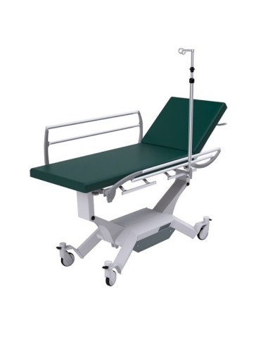 Divan iQUEST Hospitalier HV élect 46 à 93cm sans sellerie -roues 125m charge max 250 kg pour sellerie plate