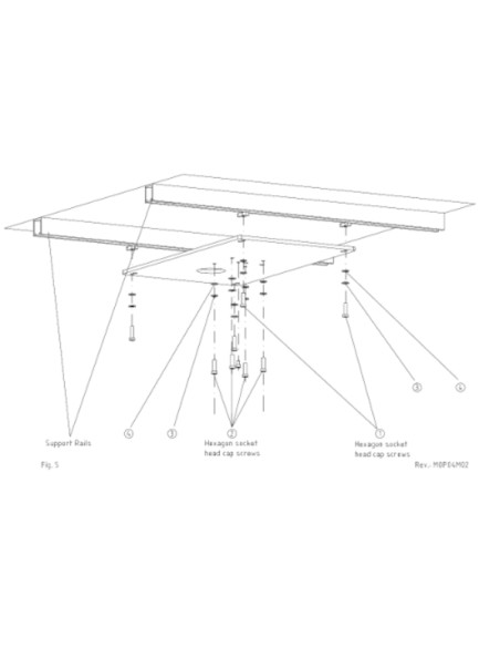 Kit de visserie TS15B14 pour fixation colonne sur platine