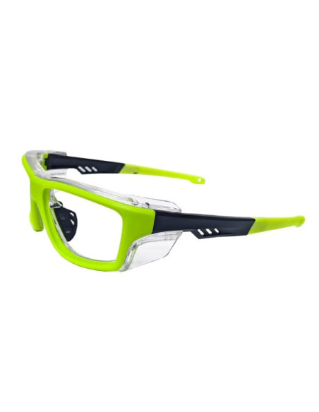 X-ray protective glasses RAZER EqPb.0,75mm single vision black Side shields 0,50mm Eq Pb - Made on medical prescription