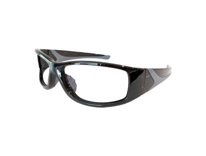 Lunettes anti-x CIRCUIT Eq Pb 0,75mm frontal noir-gris et EqPb 0,50mm latéral