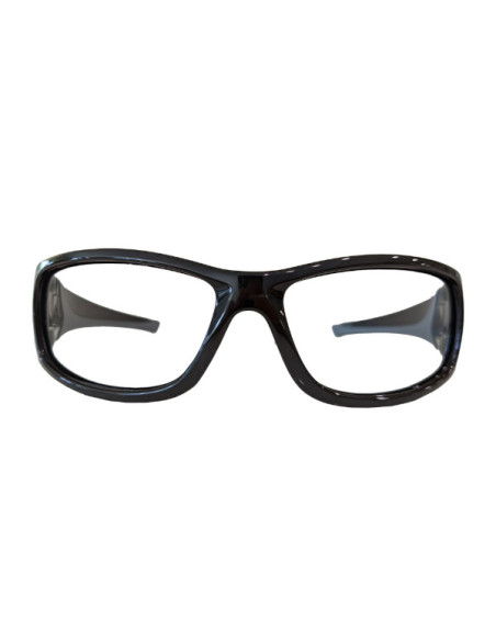 Lunettes anti-x CIRCUIT Eq Pb 0,75mm frontal noir-gris et EqPb 0,50mm latéral