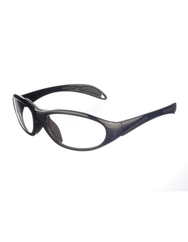 Lunettes anti-x SOFT 2 EqPb 0,75mm bifocal confort nasal - noir et EqPb 0,50mm latéral - réalisation sur ordonnance