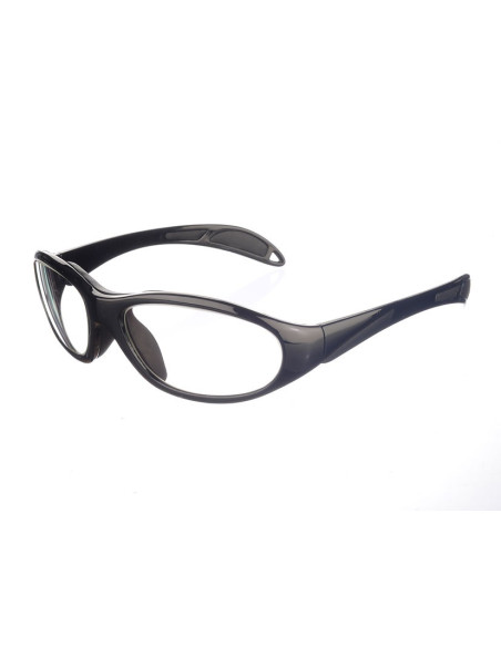 Lunettes anti-x SOFT 2 EqPb 0,75mm bifocal confort nasal - noir et EqPb 0,50mm latéral - réalisation sur ordonnance