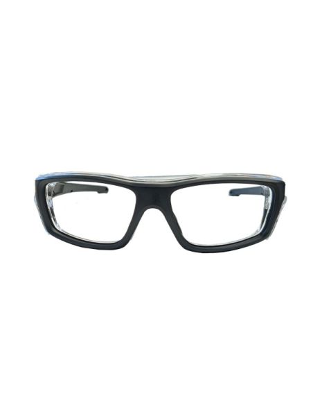 X-ray protective glasses RAZER EqPb.0,75mm single vision blackSide shields 0,50mm Eq Pb - Made on medical prescription