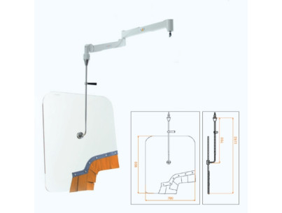 Patient x-ray protective additional lead0.50 for femoral access And set of 50 covers sterile