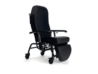 Fauteuil mobile NORMANDIE dossier inclinable-accoudoirs-repose jambe 4 roues diamètre 100mm
