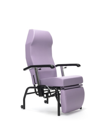 Mobile chair NORMANDIE Adjustable backrest 45°,armrest and leg holder 4 wheels 100mm Mobile chair NORMANDIE Adjustable backrest 45°,armrest and leg holder 4 wheels 100mm