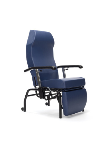 Mobile chair NORMANDIE Adjustable backrest 45°,armrest and leg holder 4 wheels 100mm Mobile chair NORMANDIE Adjustable backrest 45°,armrest and leg holder 4 wheels 100mm