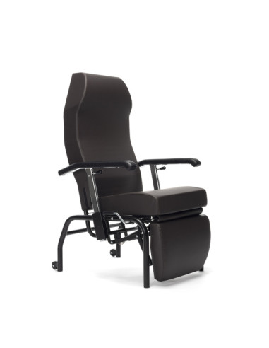 Mobile chair NORMANDIE Adjustable backrest 45°,armrest and leg holder 4 wheels 100mm Mobile chair NORMANDIE Adjustable backrest 45°,armrest and leg holder 4 wheels 100mm