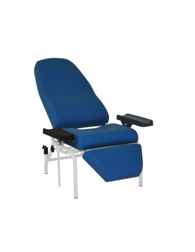 CAYEUX sampling chair – Synchronous backrest with leg support with gas cylinder – on glides CAYEUX sampling chair – Synchronous backrest with leg support with gas cylinder – on glides