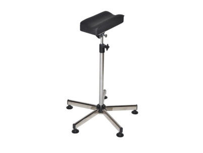 Adjustable leg rest or arm rest on glides - black coloured height 650 to 1000mm