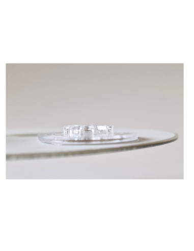 Transparent adhesive CD holder - Bulk bag 1000 clips Transparent adhesive CD holder - Bulk bag 1000 clips