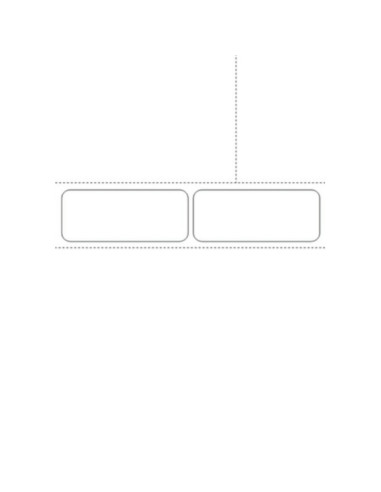 1000 Universal patient tracking sheet Sesam A4 - LWU3 739 - 90g 2 labels 98x40