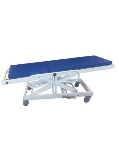 Non-magnetic stretcher with hydraulic adj height for MRI room declive max. load 180kg - IRM 3 Tesla Non-magnetic stretcher with hydraulic adj height for MRI room declive max. load 180kg - IRM 3 Tesla