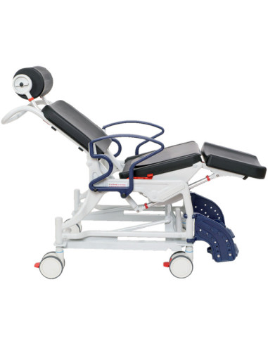 Multifunctional tilting patient transfer chair for 3-Tesla MRI. Multifunctional tilting patient transfer chair for 3-Tesla MRI.