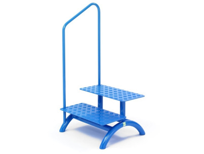 MRI double step tool with side handrail 7 Tesla compatible